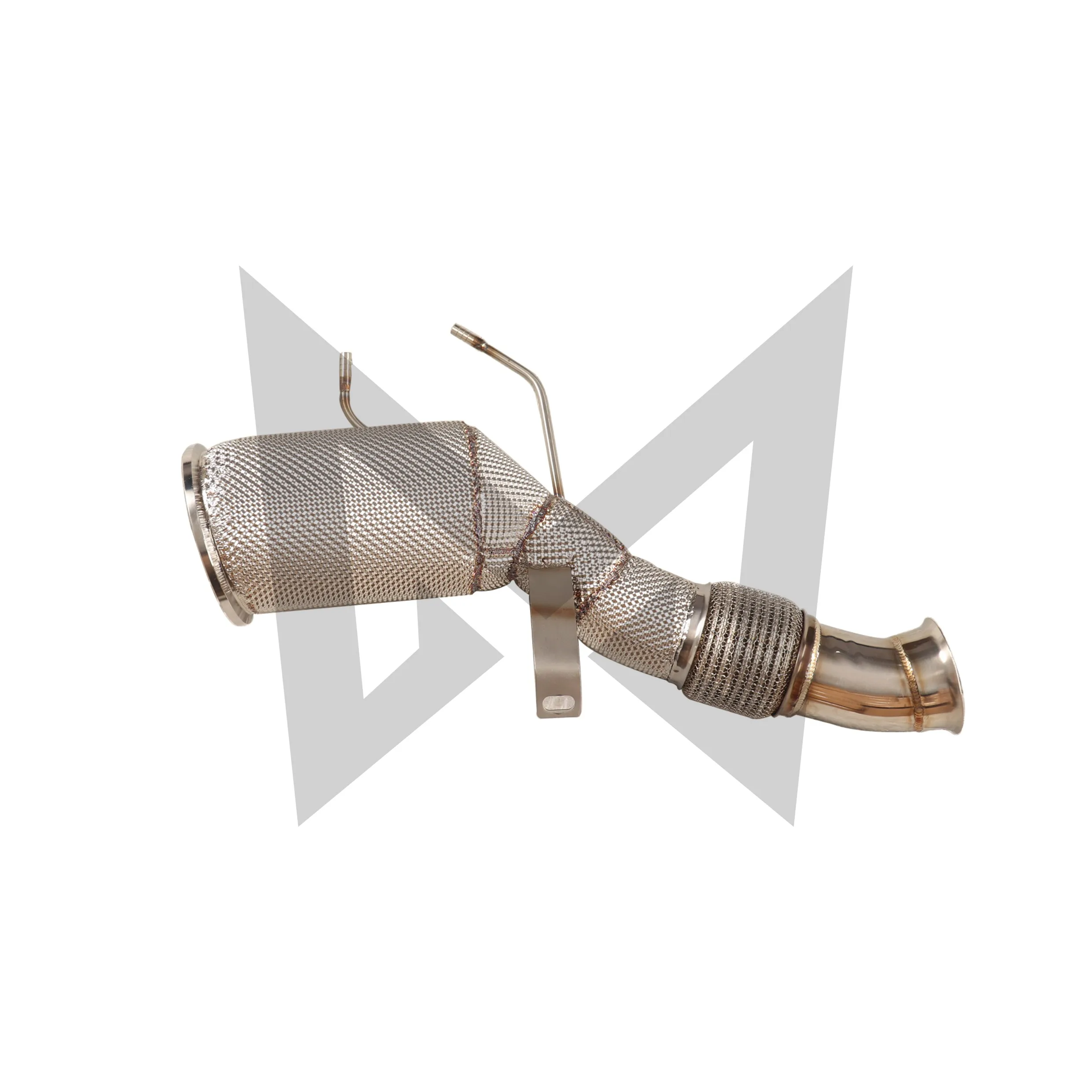 Catalyzed Downpipe Catless Downpipe for BMW X5 X6 LCI G05 G06 3.0T OPF version Performance Exhaust pipe  with heat shield