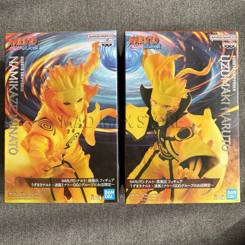 

В наличии: Фигурки BANPRESTO Naruto Shippuden: Узумаки Наруто и Намиказе Минато, 17 см, аниме-фигурки, модели, игрушки, подарок