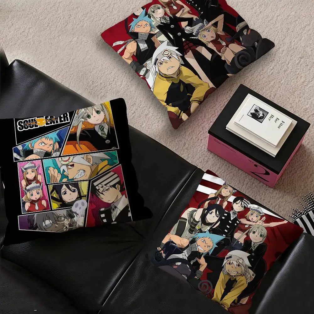 Fantasy Anime Soul Eater Cushion Cover Polyester Sofa Cushions Decorative Throw Pillows Home Decoration Pillowcover