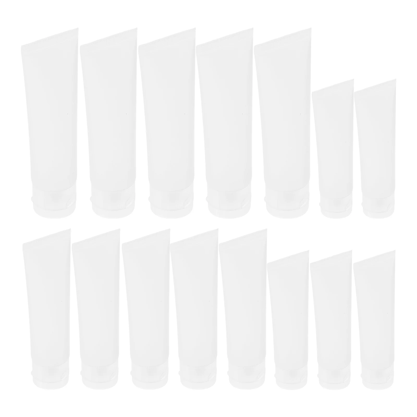 

30pcs Travel Squeeze Tubes Empty Toiletry Dispenser Frosted Plastic Containers for Toothpaste Lip Gloss Facial Cleanser Eye