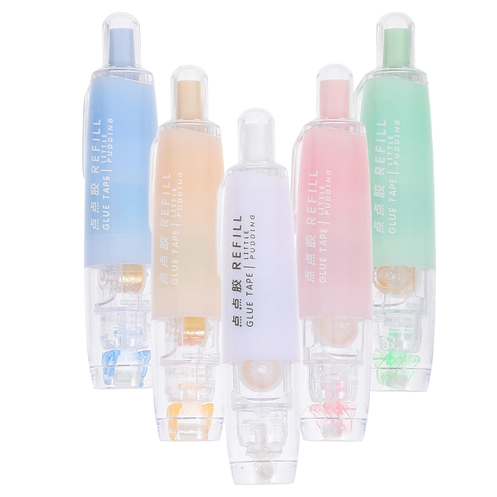 

5pcs Stick Correct Belt-Type Stationery Glue Pens Craft Scrapbooking Dot Applicator Eva Safe Portable High Viscosity Art Tool