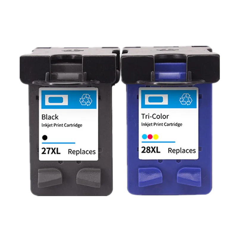 27XL 28XL Refilled Ink Cartridge Replacement for hp 27 28 XL for hp27 Deskjet 450 450CI 5550 3420 3520 3550 3650 3740 3845