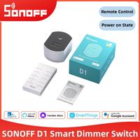 SONOFF D1 WiFi Smart Dimmer Module with RM433R2 Remote Controller Light Brightness Adjustable Work with Alexa Google SmartThings