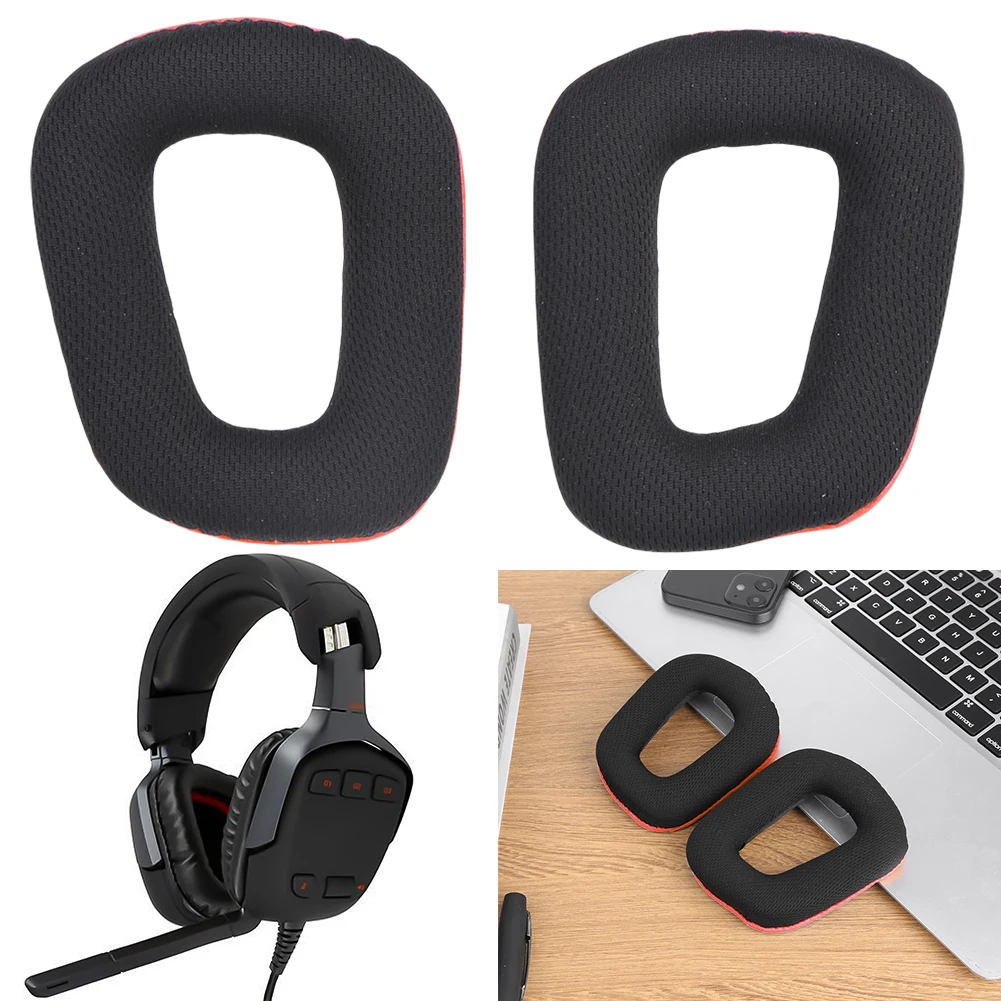 1 Pair Replacement Ear Cushion Memory Foam Headset Ear Cushions for Logitech G35 G930 G430 F450 for Logitech G331 G231 G431 G432