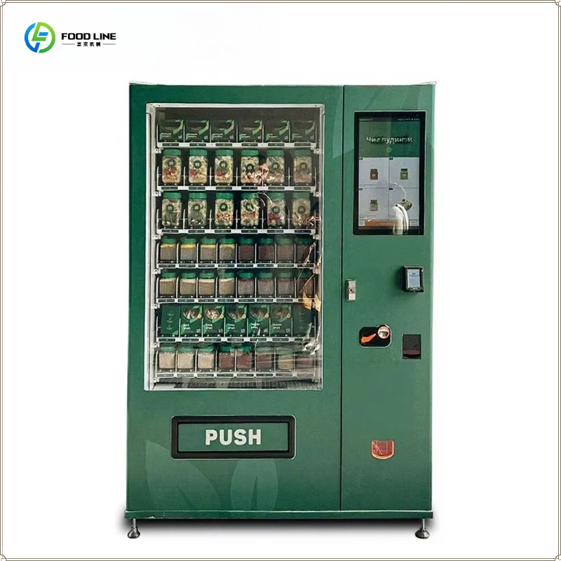 Automatic Fresh Fruit Sandwich Vegetable Food Vending Machine Cold Drink Vending Machine FL Customized