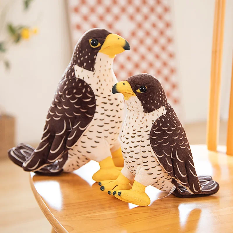 Poupées d'animaux de dessin animé en peluche douces, jouets d'oiseau mignons, simulation d'aigle, cadeau d'anniversaire et de Noël, 216.239.