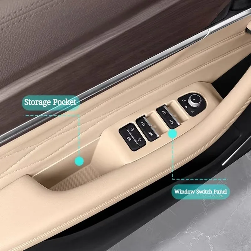 Silicone Window Switch Panel Pad for Geely Xingyue L 2025, 4-Door Protector Sticker Interior Accessories