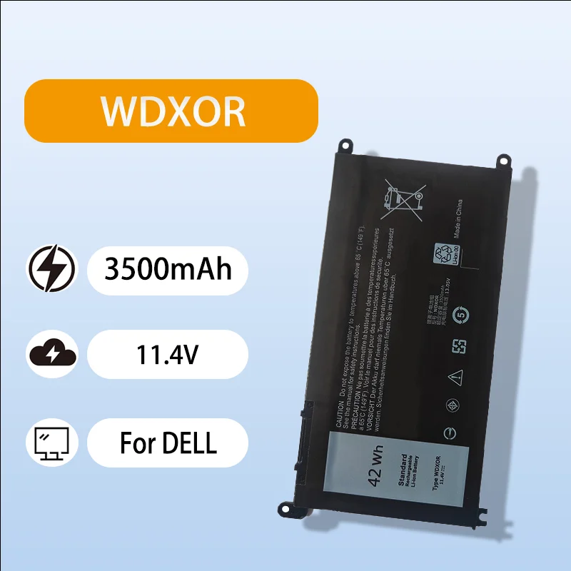 

High Quality Laptop Battery For Dell Inspiron 5368 5468 5567 7368 7460 7560 7572 11.4V 3500mAh Long Lasting