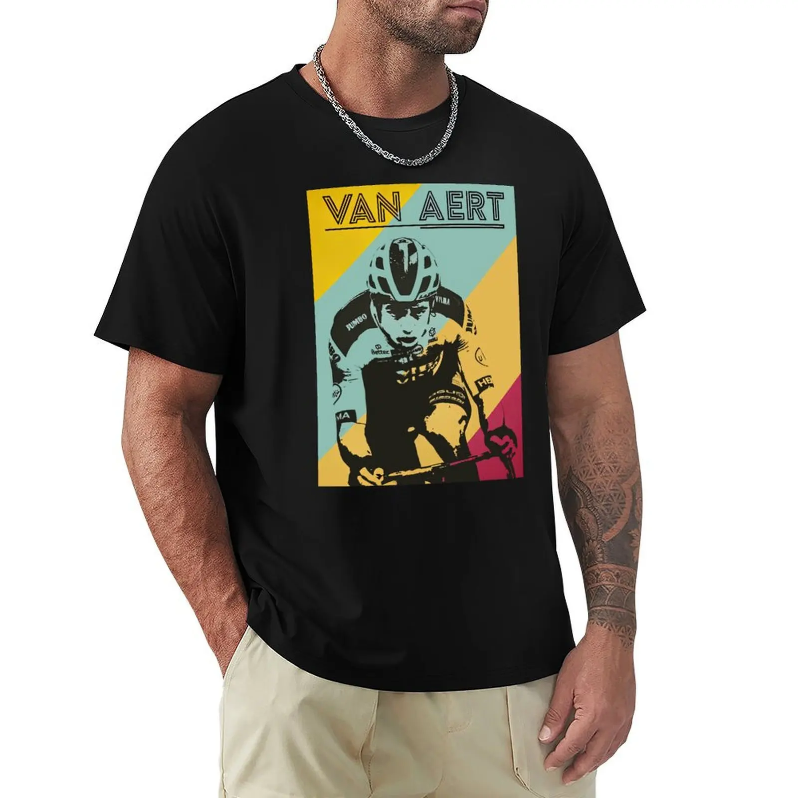 

wout van aert retro T-Shirt Basic Breathable Solid Color T-Shirt