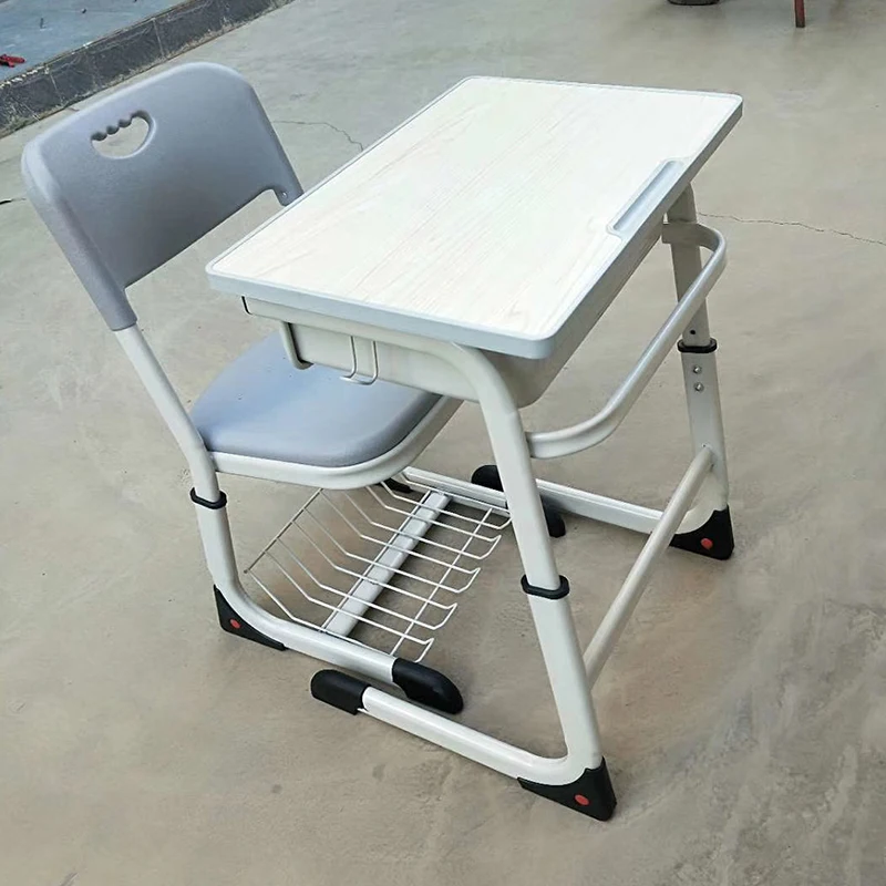 Student desk and chair combination, single and double combination, school tutoring class, training class