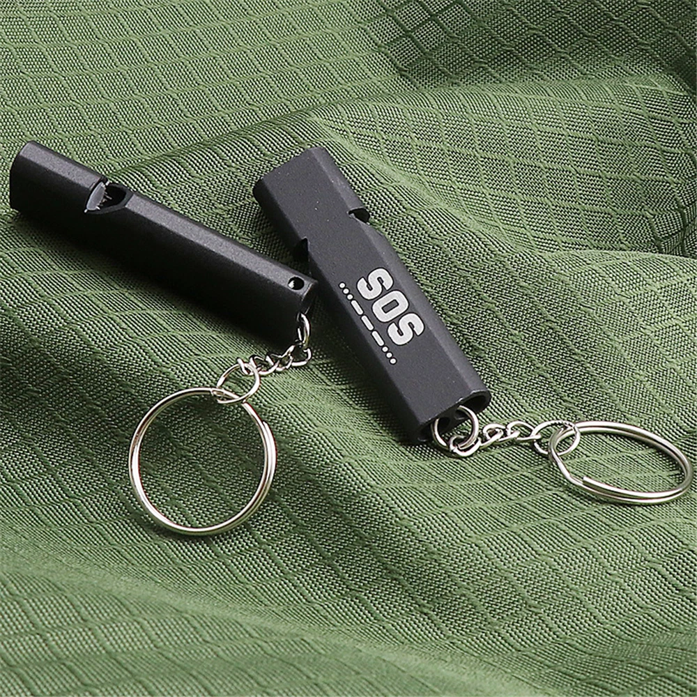 1/2pcs Outdoor Camping Survival Whistle Frequency Whistle Multifunctional Portable EDC Tool SOS Earthquake Emergency Whistle