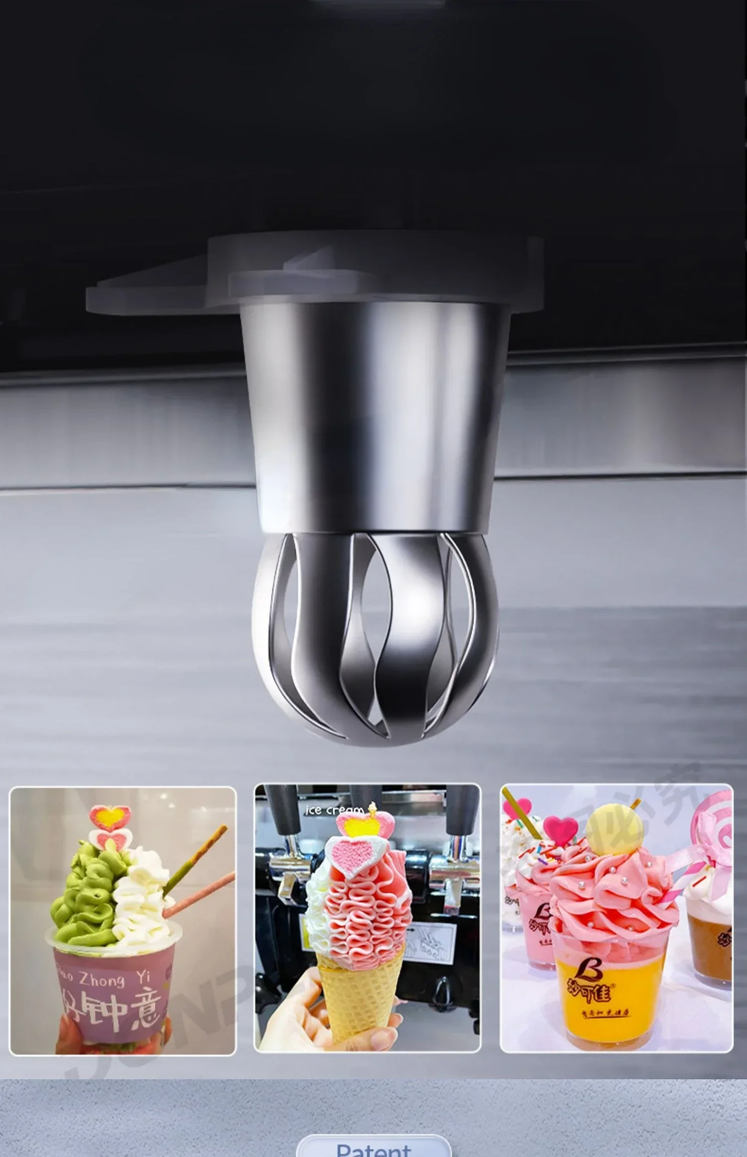 Accesorios de tapa de modelado universal para máquina de helado Donper