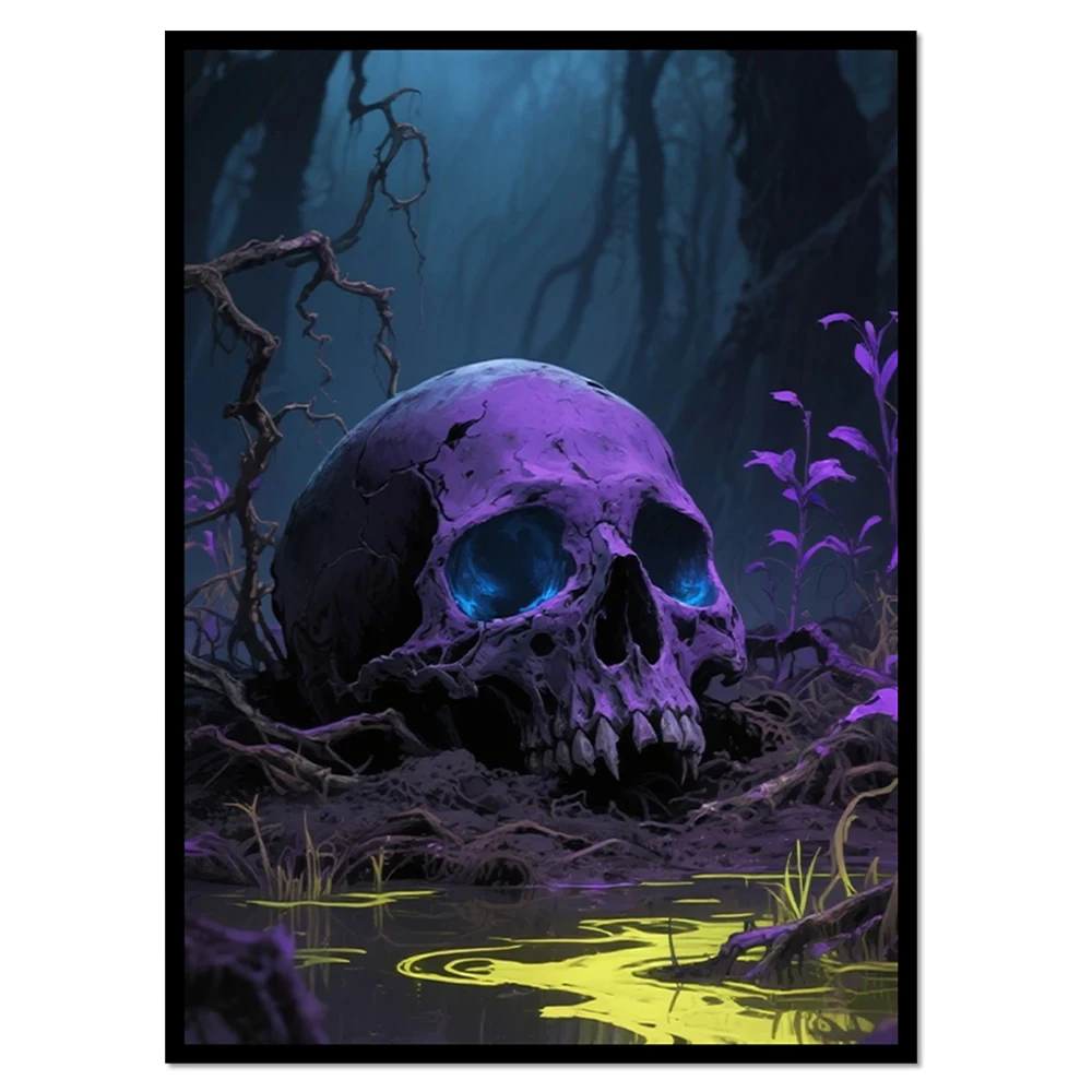 

MTG Card Sleeves 60PCS Skull Matte Back Anti-Slip & Easy Shuffling 66×91MM in Applicable to TCG OCG CCG PTCG