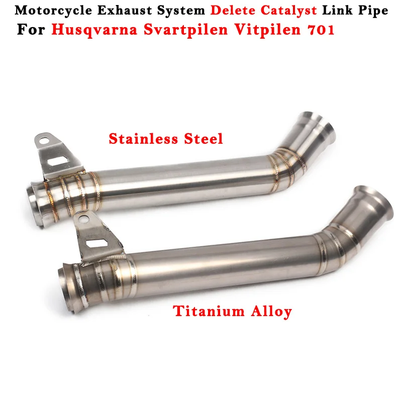 Motorcycle Exhaust Escape Modified Muffler Link Pipe For Husqvarna Svartpilen Vitpilen 701