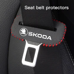 Car Safety buckle protection sleeve accessories For New Skoda Octavia Kodiaq Fabia Superb Karoq Yeti Rapid Mk3 A4 A6 A7 2 3