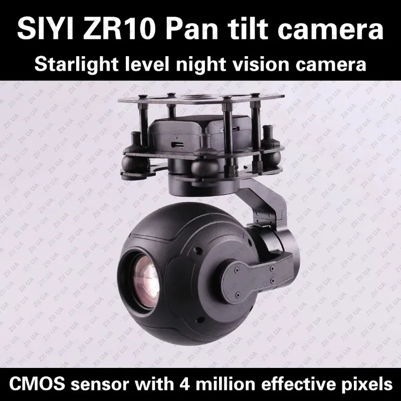 ZR10 2K 4MP 30X Hybrid Zoom Gimbal Camera with Starlight Night Vision 3-Axis Stabilizer Lightweight Cinematographic Cameras