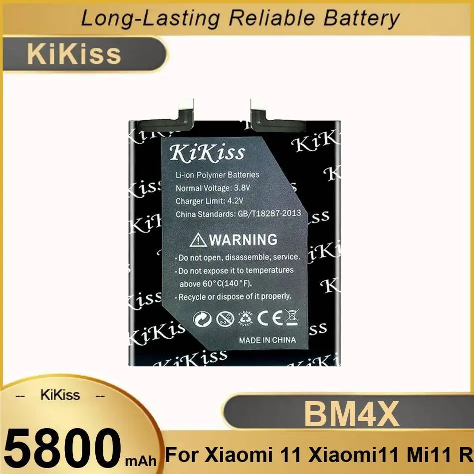 

5800Mah BM4X For Xiaomi 11 MI R Mobile Phone Battery High Capacity Good Low-Temperature Performance