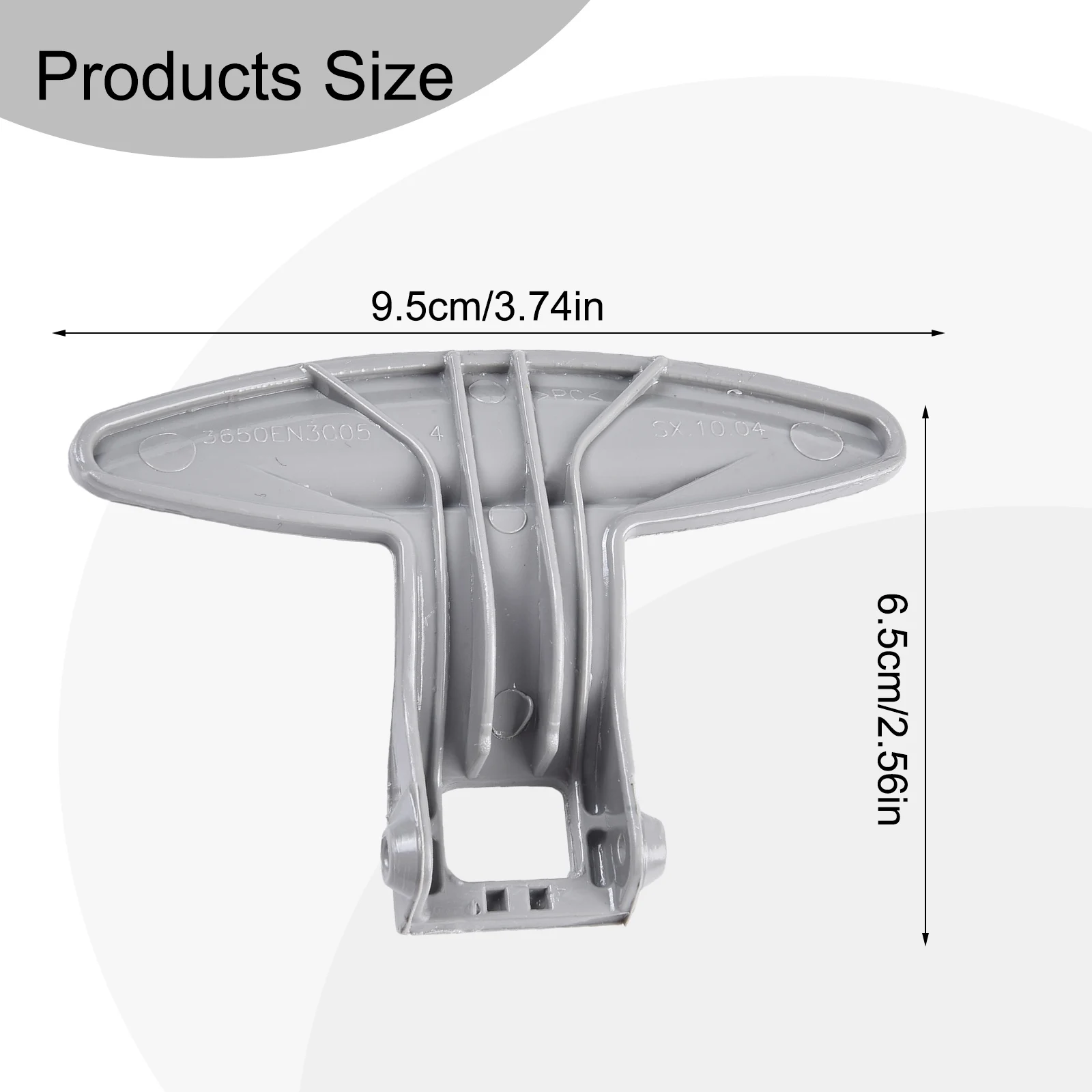 Grey Plastic Door Handle Kit 3650EN3005 9.5x6.5cm Replacement Part For LG Front Load Washing Machine WD8013F WD1460FHD Accessori