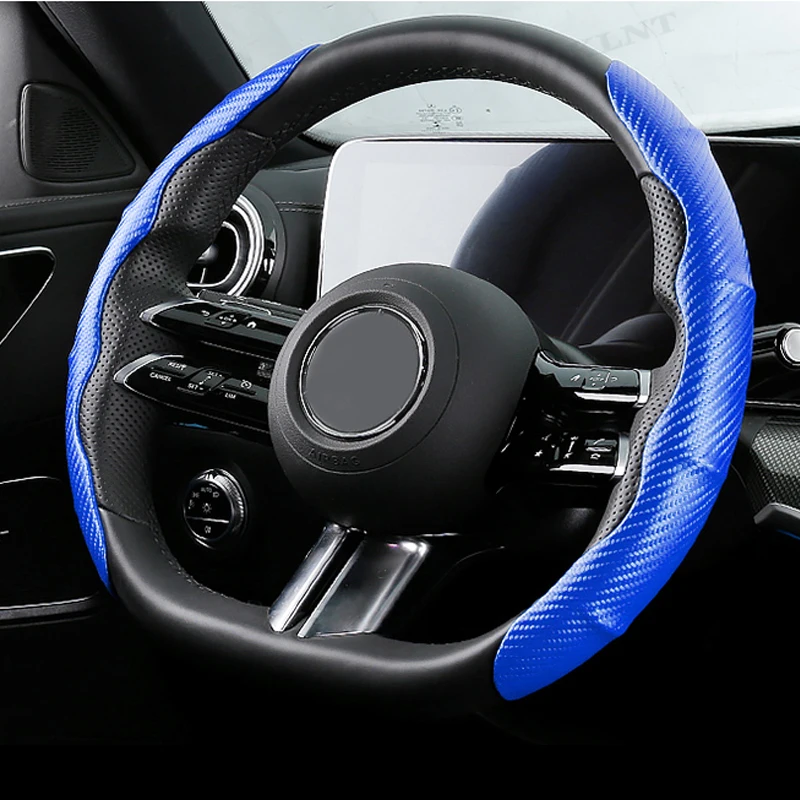 

Car Decoration Accessories Carbon Fiber Texture Anti-slip Car Steering Wheel Cover