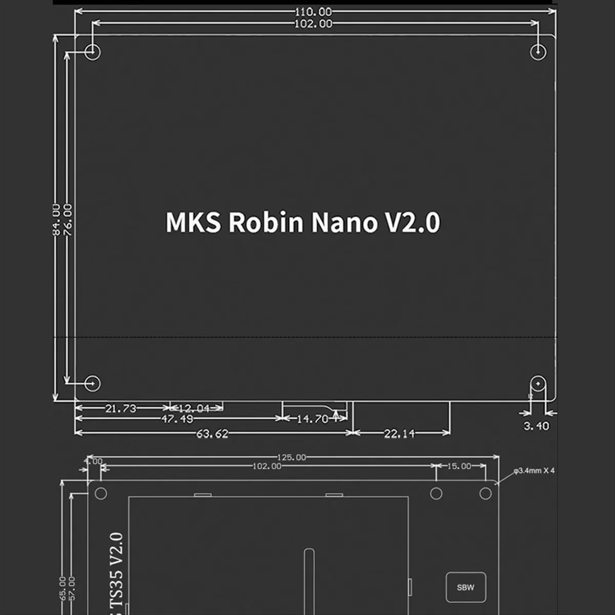 carte-mere-d'imprimante-3d-a46u-makerbase-mks-robin-nano-v20-kit-d'ecran-tactile-mks-ts35-v20