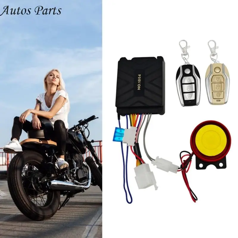 57BA Motorcycle Anti Theft Device With Auto Lock Waterproof ABS Construction Vibration