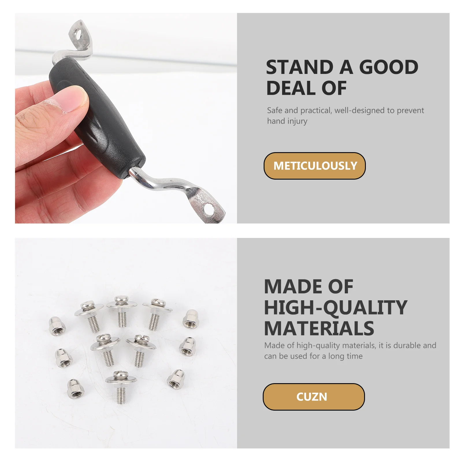 

1Set Pot Cover Handles High-Quality Material Easy to Install Home Restaurant Hotel Use Pot Lid Handle Grips