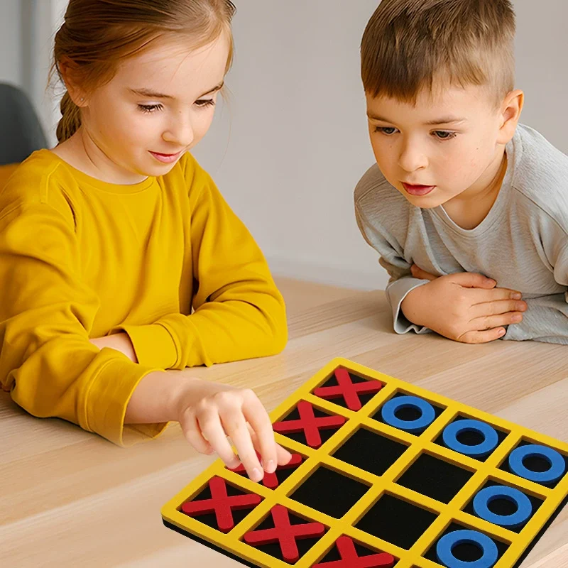 

OX Chess Parent-Child Interaction Leisure Board Puzzles Game Funny Eveloping Intelligent Educational Game For Children 15X15cm