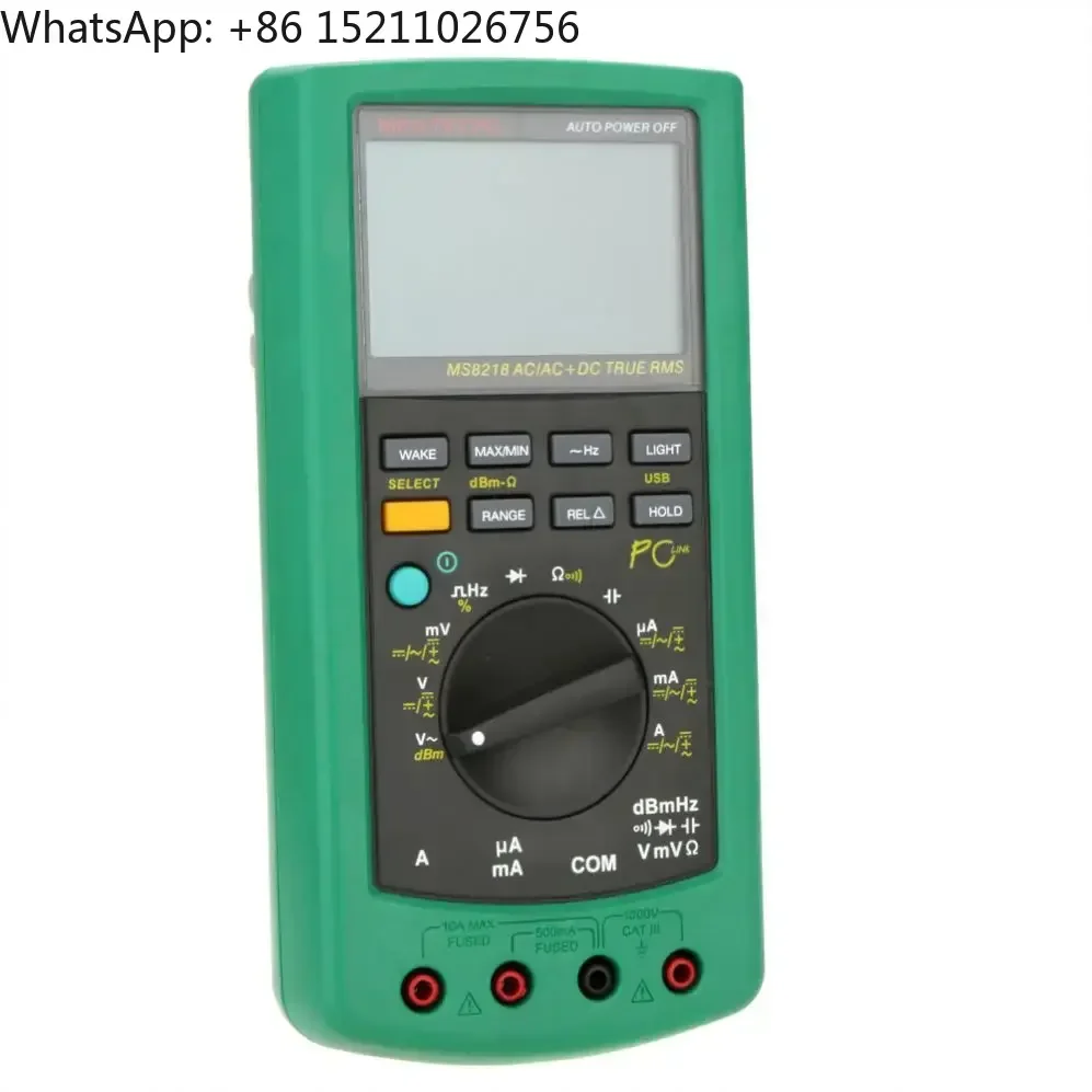 MASTECH MS8218 Digital Multimeter 50000 Counts multifunction True RMS PC USB/RS-232C DMM 5 1/2 Bit tester Ammeter Multitester