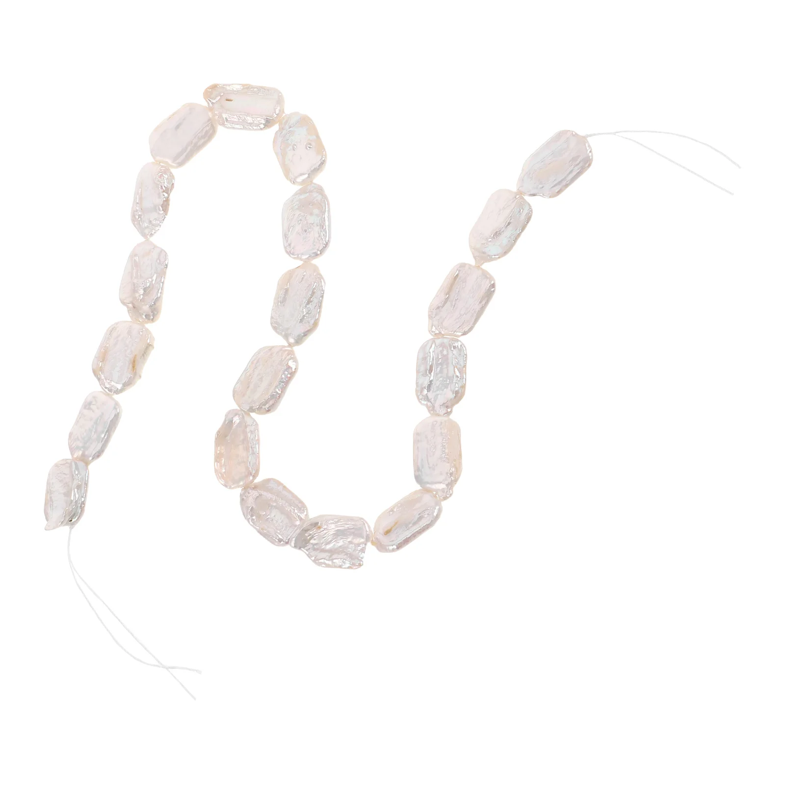 

1pc 1 String Baroque Pearls Natural Freshwater Unique Flat Irregular Shape Jewelry Design Spacer Pearl Beads For Diy Earrings