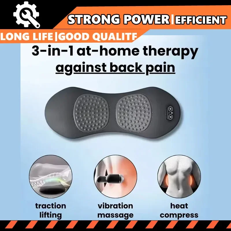 

Новый массажер для спины 3-в-1 с рельефной кроватью, портативный массажер для глубоких тканей шиацу для сна, плеч, нижней части спины, облегчение боли в талии