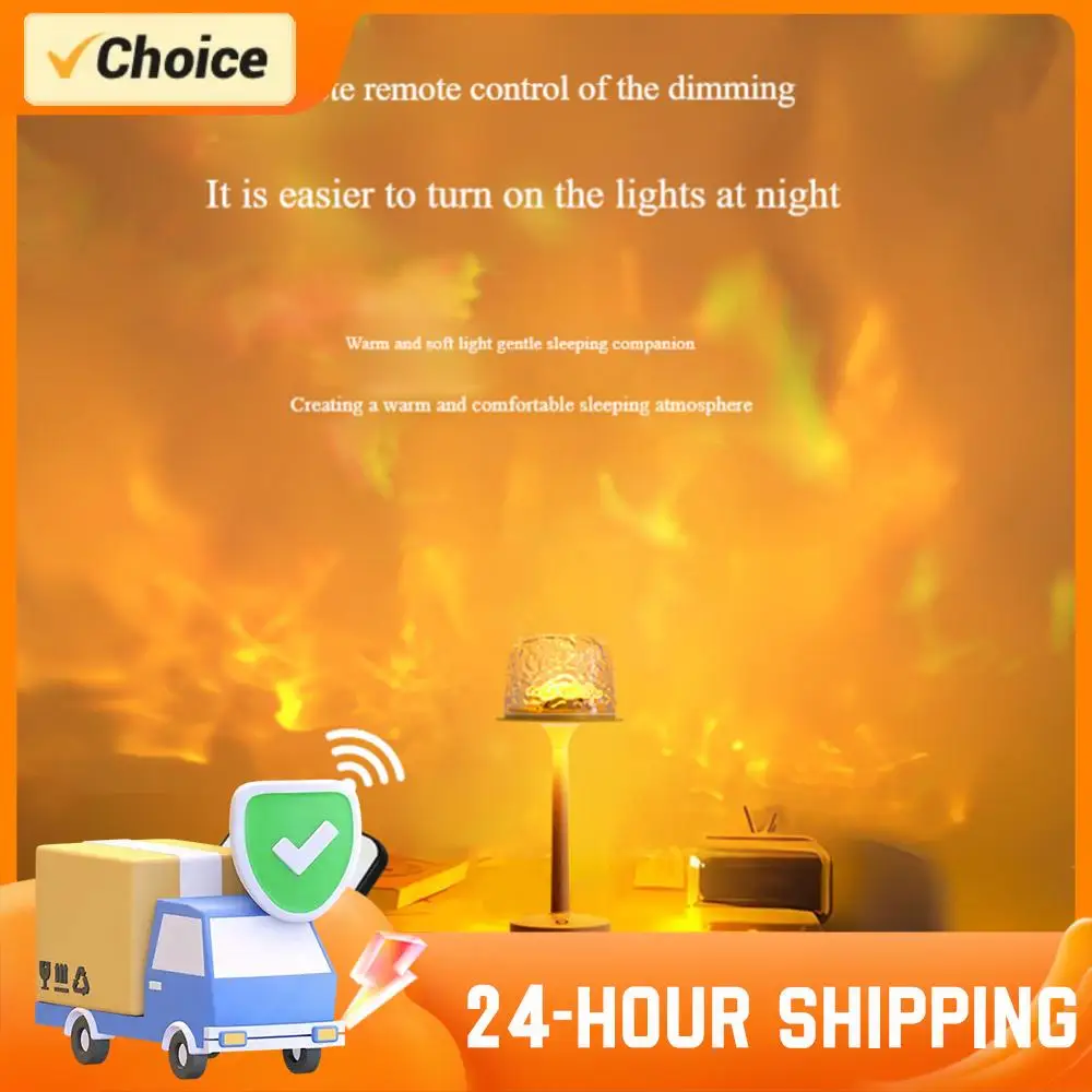 Water Ripple Projector Night Light 16 Colors Water Ripple Lamp with Remote Control Atmosphere Desk Lamp Lighting Cute Room Decor