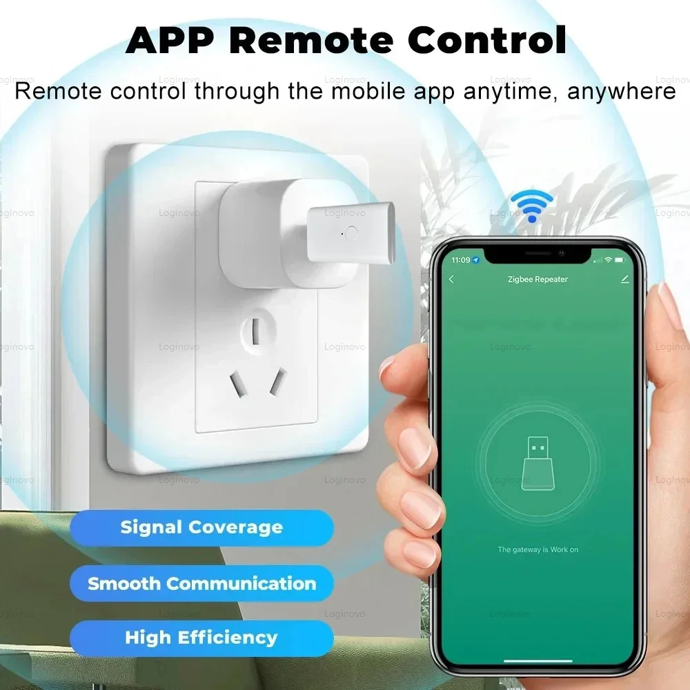 تويا زيجبي مكرر إشارة USB مكبر صوت أحادي موسع أجهزة أتمتة المنزل الذكي يعمل مع محور بوابة زيجبي