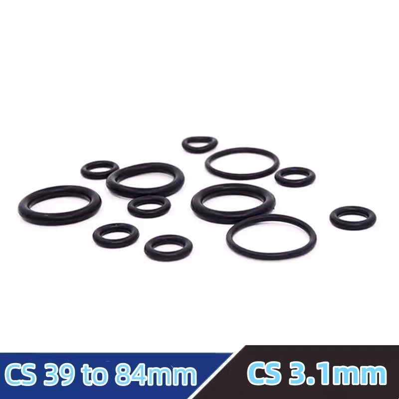 

Custom NBR O-rings CS3.1mm Gasket NBR70 NBR90 Cushion Temperature Heat Oil Resistant Wear-resisting Waterproof Dustproof Black