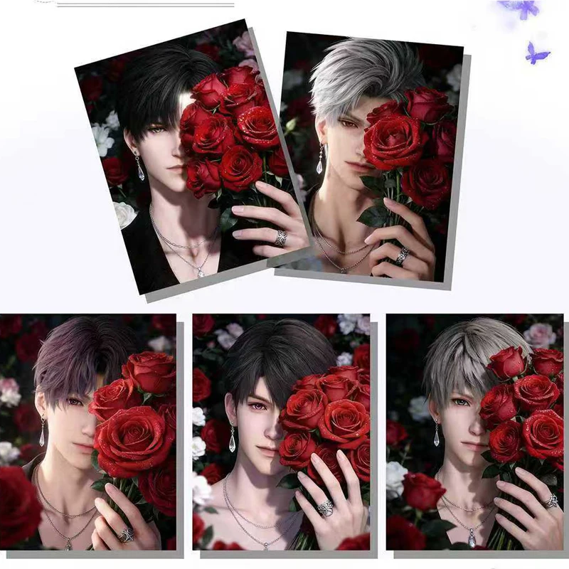 Love and Deepspace Collection Card Double Sided Crystal Acrylic Card A5 By Yaya Male God Series Hot Selling Collectors Gift