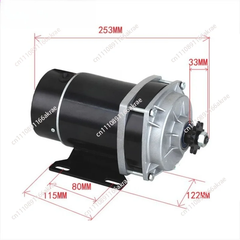 for Permanent magnet DC deceleration motor MY1020ZXFH-500W48V36V24V electric tricycle