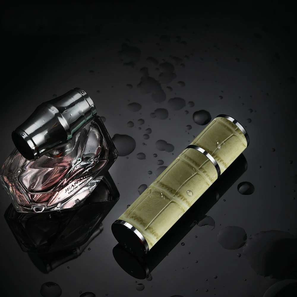 5ml 미니 향수 스프레이 디스펜서 병 바닥 충전 화장품 리필 형 스프레이 분무기 휴대용 용기 병 악어