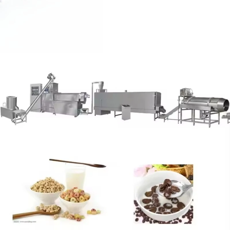 Corn Flakes & Oats Granola Breakfast Cereal Production Machine Line Stainless Steel Cooking Equipment