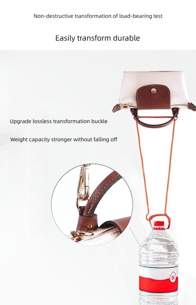 Leather Replacement Crossbody Bag Strap For Longchamp Mini Bag Shoulder Strap Without Punching Modification Bag Accessories