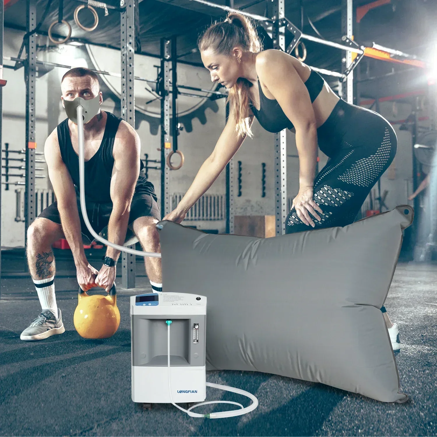 

Longfian 1000L Oxygen Reservoir Kit & Economy Mask Set