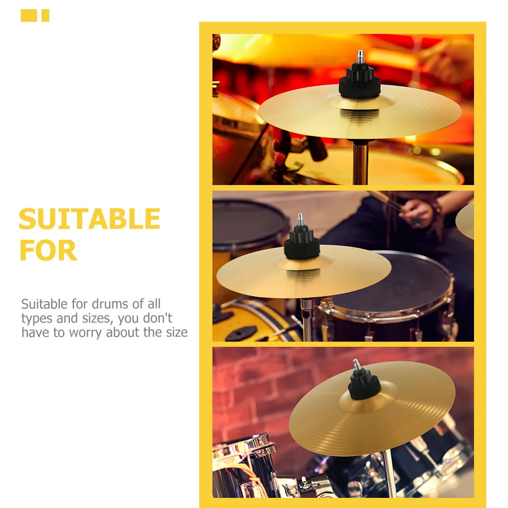 Cymbals Drum Jazz, instrumen musik pemasangan mudah kokoh 2 buah kuningan