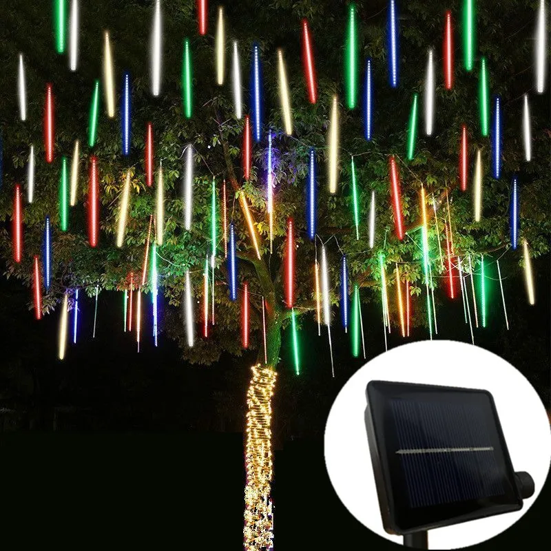 

Outdoor Solar Garland Lamp Holiday Meteor Shower LED Light Fairy String for Garden Summer Wedding Party Home Street Decoration