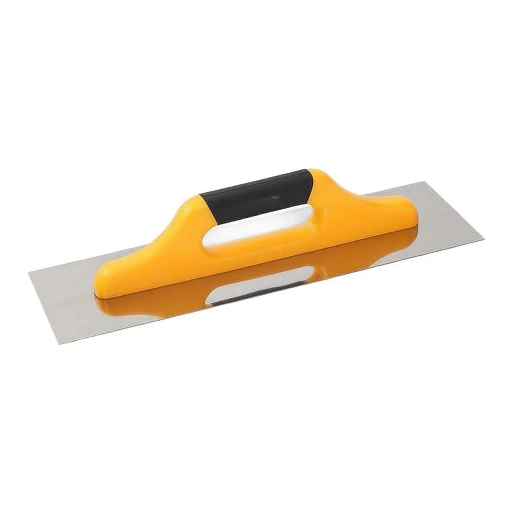 Ergonomic Long Handle Stainless Steel Wall Smoothing Spatula Plaster Finishing Hand Tool For Drywall Construction Renovation