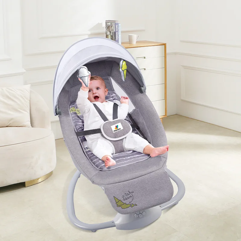 Baby Rocking Chair Baby Electric Sleeping Basket Baby Rest Chair Electric Baby Swing Baby Chair Adjustable Foot Pedal Baby Swing