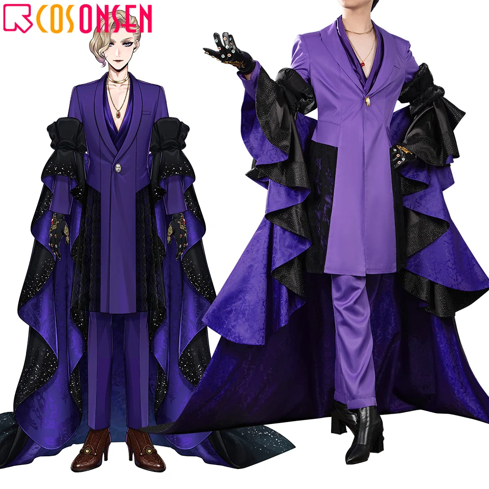 

Twisted Wonderland Tapis Rouge Vil Schoenheit Cosplay Costume Luxe Couture Vil with midnight cape Outfit Custom Made