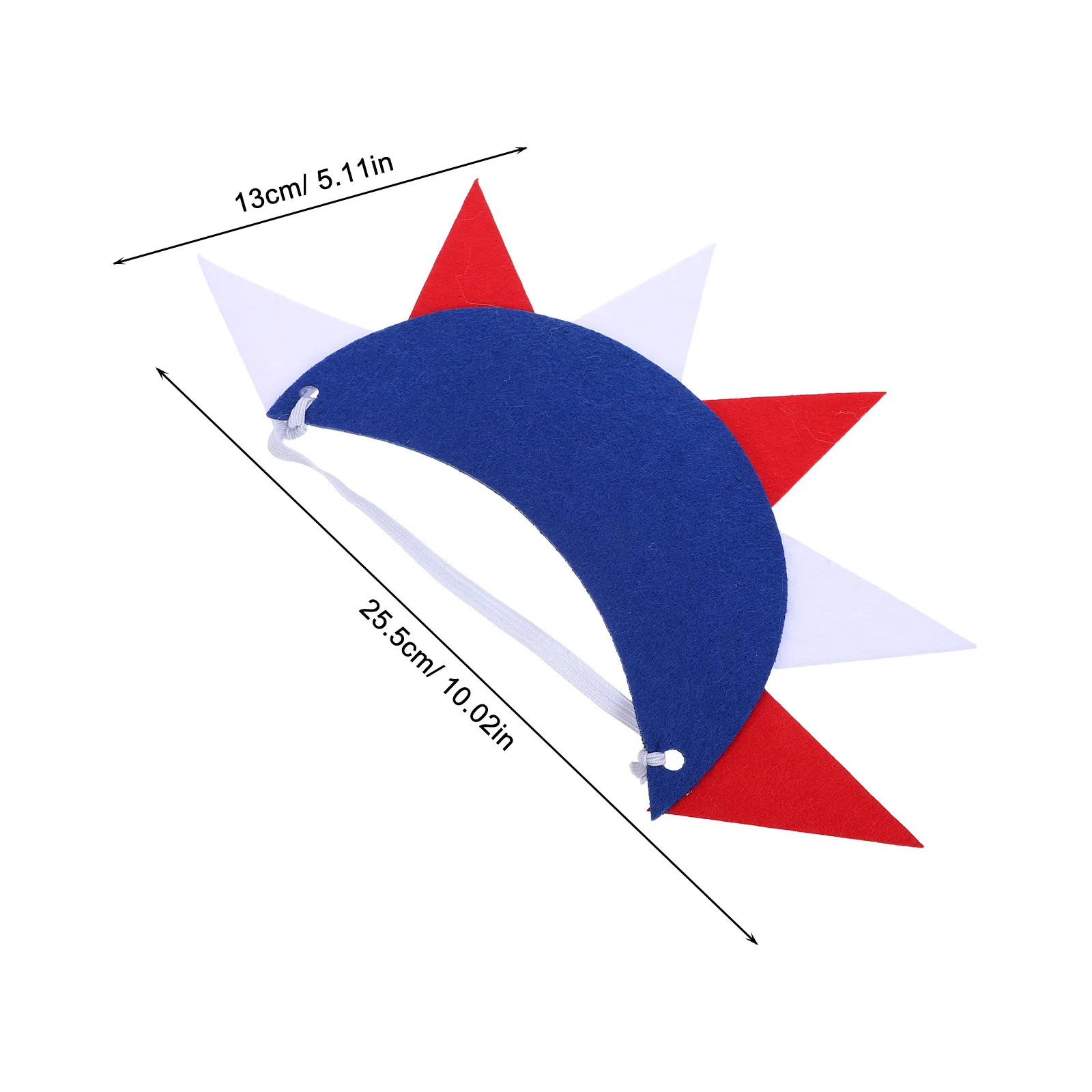 4 Peças: Chapéu Coroa Estátua da Liberdade, Tiara Dia da Independência, Viseira Fantasia Lady Liberty, Faixas de Cabelo Lembrança, Cosplay Deusa da Liberdade