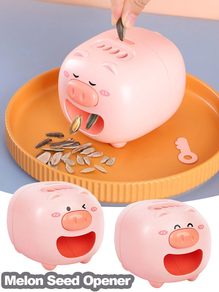 

Sunflower Seed Peeler Automatic Melon Seed Sheller Cute Pig Electric Peeler For Sunflower Seed Smart Melon Seed Opening Machine