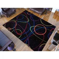 Arcade Style Rug Bowling Alley Carpet for Game Room Bedroom Arcade Modern Deco Player Charter Rugs Non Slip Floor Decorative Mat
