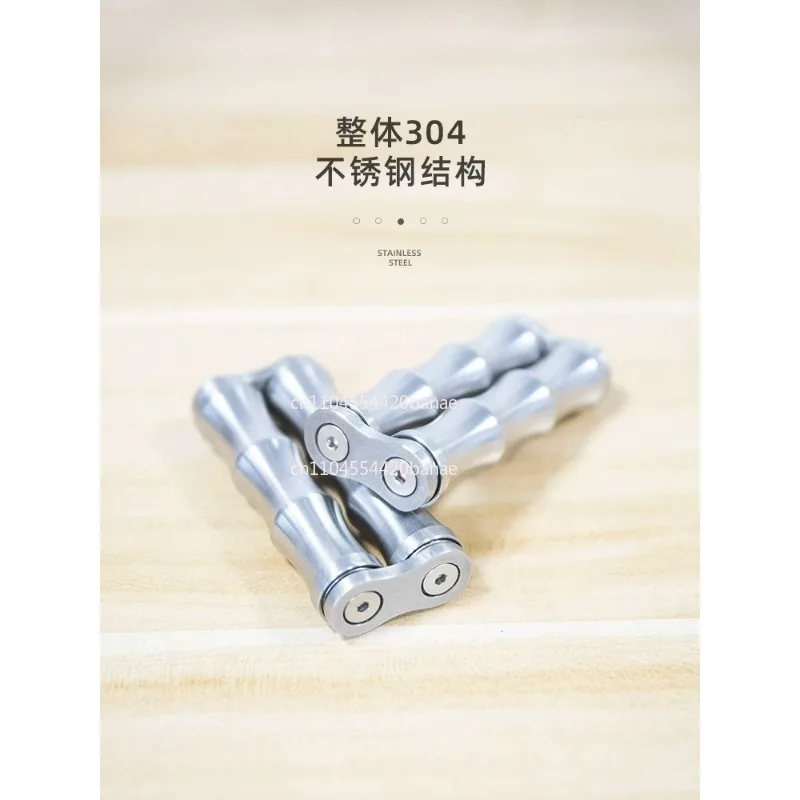 Stainless steel decompression massage hand handle piece bamboo hand roll exercise finger joints the elderly relax muscles