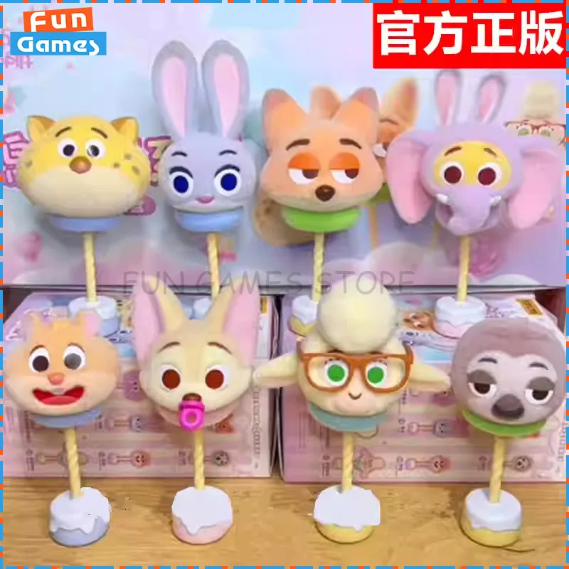 

Новый 52TOYS слепая коробка Zootopia Cotton Candy Series Mystery Box аниме фигурка флокирование на заказ Kawaii Коллекционная игрушка орнамент подарок
