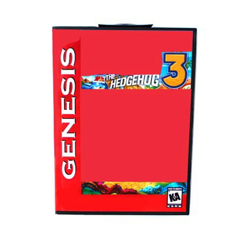 وصول جديد S القنفذ 3 16bit MD بطاقة الألعاب لمحرك Sega Mega / Genesis مع صندوق البيع بالتجزئة